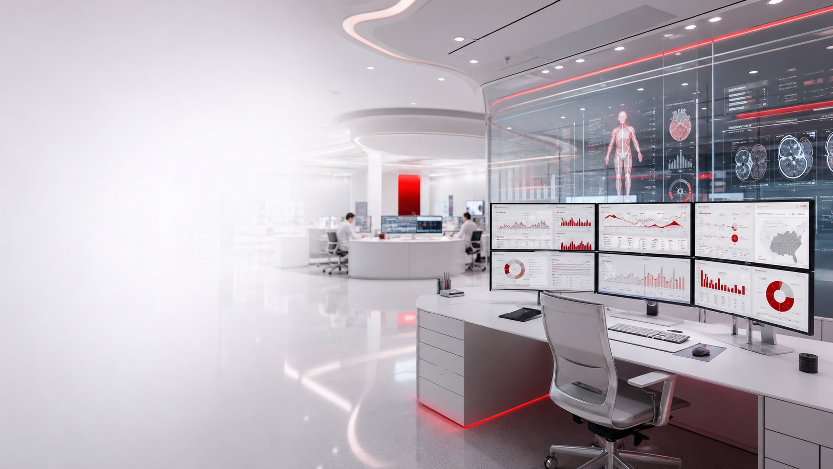 Bright healthcare analytics command center